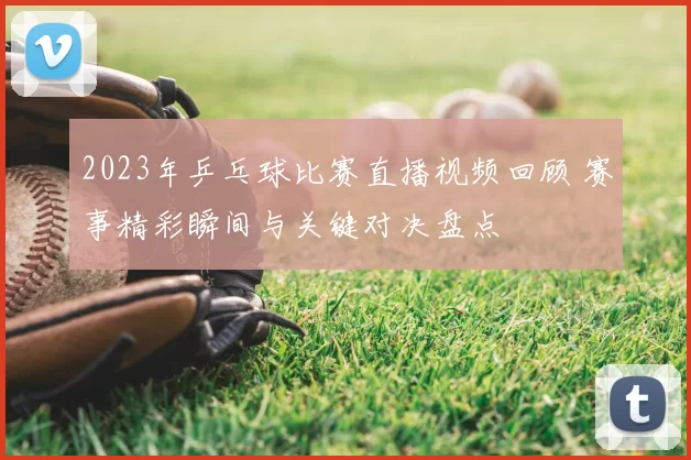 2023年乒乓球比赛直播视频回顾 赛事精彩瞬间与关键对决盘点